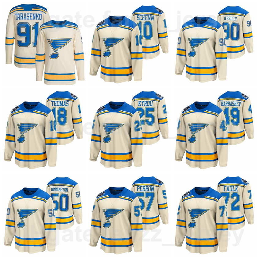 Ice Hockey St Louis Blues 2022 Winter Classic Cream 90 Ryan OReilly Jersey 91 Vladimir Tarasenko 50 Binnington 49 Ivan Barbashev 70 Oskar Sundqvist Reverse Retro, Blue
Ice Hockey St Louis Blues 2022 Winter Classic Cream 90 Ryan OReilly Jersey 91 Vladimir Tarasenko 50 Binnington 49 Ivan Barbashev 70 Oskar Sundqvist Reverse Retro, Blue