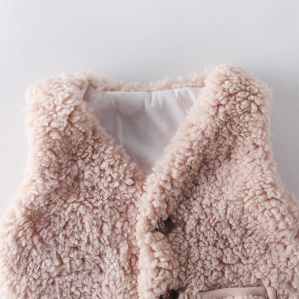 Mudkingdom Girl Boy Sherpa Vest Jackets with Ear Hat Baby Kids Autumn Vests Waistcoat for Children Clothes Outerwear 210615