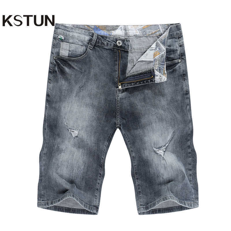 KSTUN Ripped Jeans Pants Men Summer Short Jeans Gray Elastic Slim Regular Fit Denim Shorts Male Fashion Casual Punk Rip Jeans X0621
KSTUN Ripped Jeans Pants Men Summer Short Jeans Gray Elastic Slim Regular Fit Denim Shorts Male Fashion Casual Punk Rip Jeans X0621