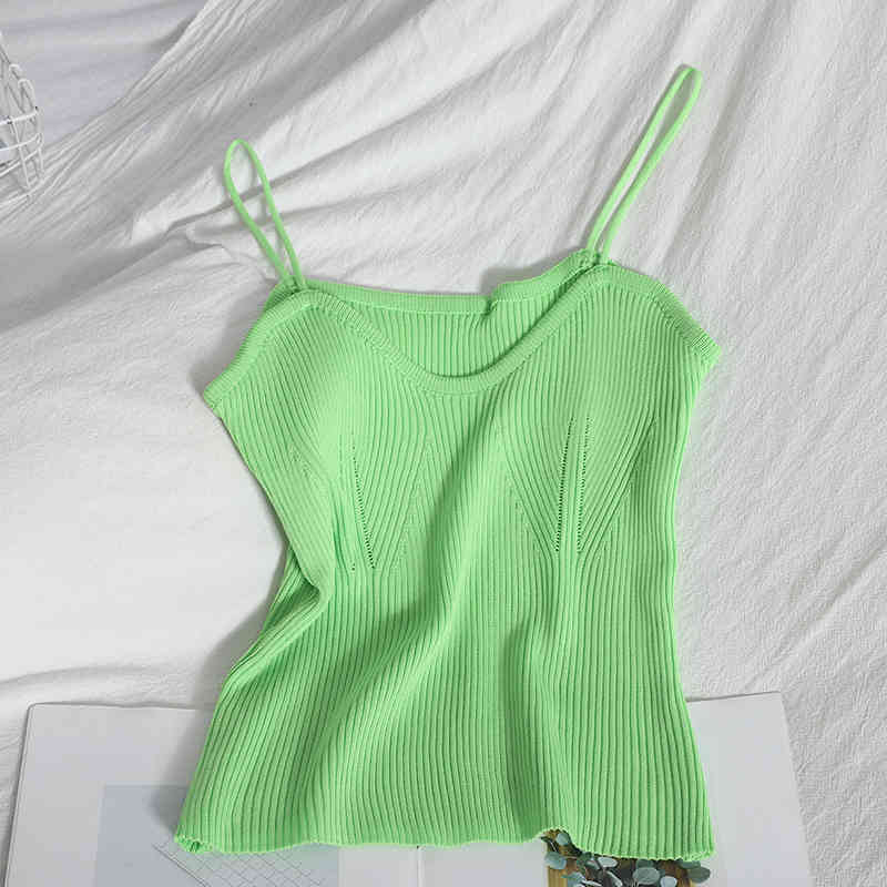 Camis Women Knitted Crop Top Spaghetti Strap Camisoles Female Cute Backless Solid Tnak Tops For Soft Girls Bustier 210518, Black
Camis Women Knitted Crop Top Spaghetti Strap Camisoles Female Cute Backless Solid Tnak Tops For Soft Girls Bustier 210518, Black