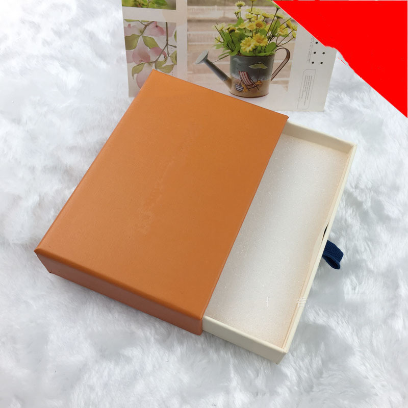 Top Orange Gift Drawer Boxes Drawstring Cloth Bags Display Retail Packaging for Fashion Jewelry Necklace Bracelet Earring Keychain Pendant Ring box