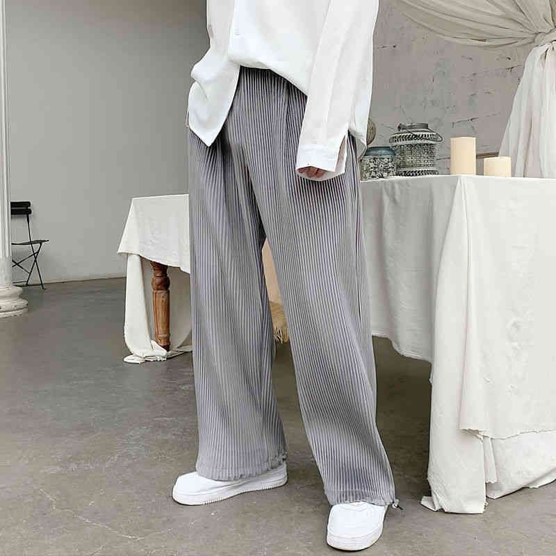 men's pants pleated fashion stretch waist casual wide-leg men streetwear korean loose hip-hop straight mens trousers d24e, Black
men's pants pleated fashion stretch waist casual wide-leg men streetwear korean loose hip-hop straight mens trousers d24e, Black