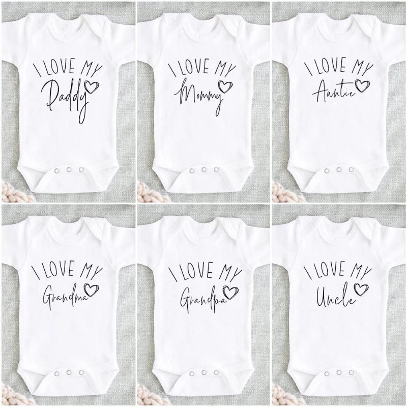 Rompers I Love My Uncle/ Aunt/Grandpa/Grandma Baby Announcement Clothes Born Short Sleeve Bodysuits Casual Boy Girl, Blue
Rompers I Love My Uncle/ Aunt/Grandpa/Grandma Baby Announcement Clothes Born Short Sleeve Bodysuits Casual Boy Girl, Blue