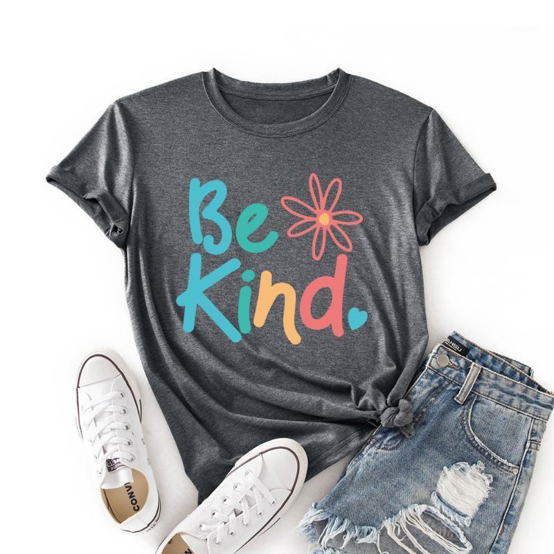 Women' T-Shirt Flowers Be Kind Printing T-shirts Women Summer Harajuku Womens Clothing Graphic T Shirts Aesthetic Round Neck Ladies Tops, White t
Women' T-Shirt Flowers Be Kind Printing T-shirts Women Summer Harajuku Womens Clothing Graphic T Shirts Aesthetic Round Neck Ladies Tops, White t