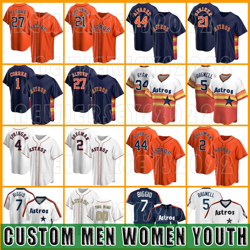 2 Alex Bregman Jersey Astros Custom 27 Jose Altuve Baseball 7 Craig Biggio 5 Jeff Bagwell 4 George Springer Mens Zack Greinke Carlos Correa, Custom new cool base(taikongren)
2 Alex Bregman Jersey Astros Custom 27 Jose Altuve Baseball 7 Craig Biggio 5 Jeff Bagwell 4 George Springer Mens Zack Greinke Carlos Correa, Custom new cool base(taikongren)