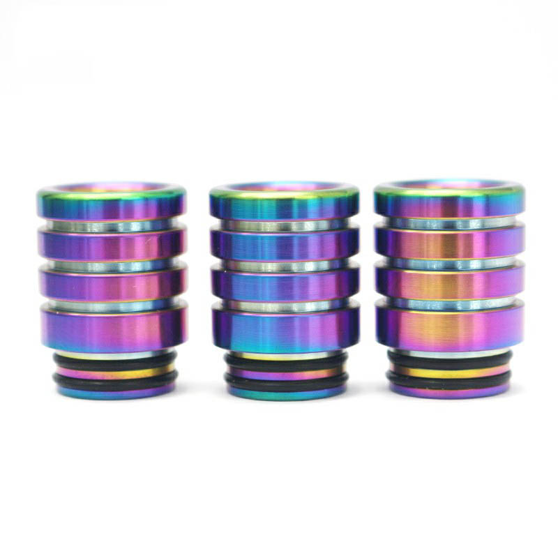810 Drip Tips Rainbow silver Color Stainless Steel for Thread Wide Bore Mouthpiece TFV8 TFV12 Tank Atomizer E- Cigarette Accessories
810 Drip Tips Rainbow silver Color Stainless Steel for Thread Wide Bore Mouthpiece TFV8 TFV12 Tank Atomizer E- Cigarette Accessories