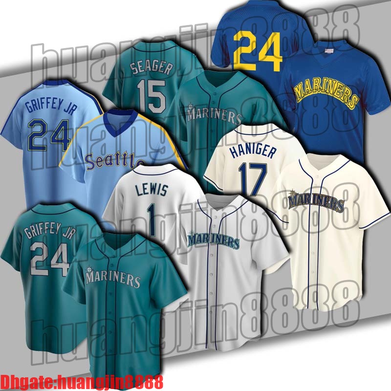 Mariners 24 Ken Griffey Jr Jersey Seattle 17 Mitch Haniger 15 Kyle Seager Jerseys 1 Kyle Lewis Evan White Dylan Moore 0 Sam Haggerty Jersey, Blue;black
Mariners 24 Ken Griffey Jr Jersey Seattle 17 Mitch Haniger 15 Kyle Seager Jerseys 1 Kyle Lewis Evan White Dylan Moore 0 Sam Haggerty Jersey, Blue;black