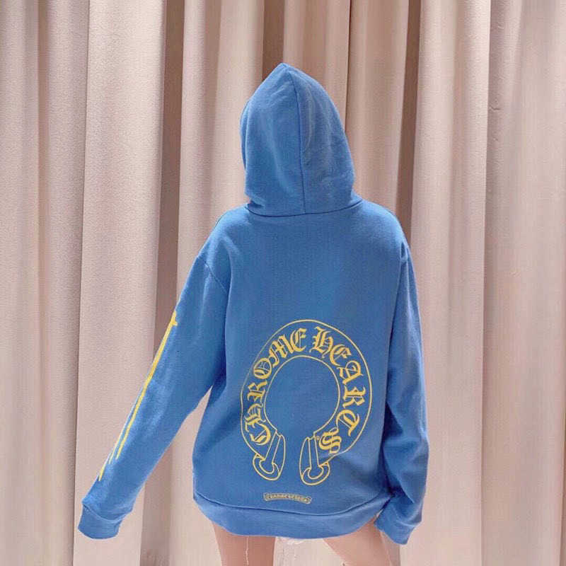 Ins new net red tide brand crosin men's and women's ch limited horseshoe print blue sweater and loose coat, Black
Ins new net red tide brand crosin men's and women's ch limited horseshoe print blue sweater and loose coat, Black