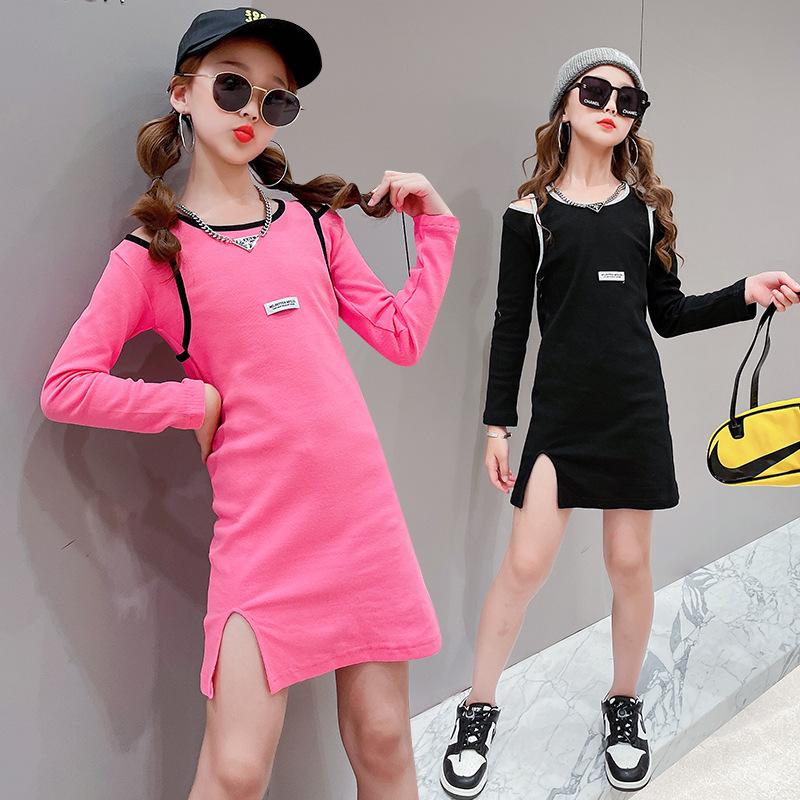 Girl's Dresses Dress Girl Lettern Pattern Party Long SLeeve For Kids Spring Autumn Costumes Girls, Black
Girl's Dresses Dress Girl Lettern Pattern Party Long SLeeve For Kids Spring Autumn Costumes Girls, Black