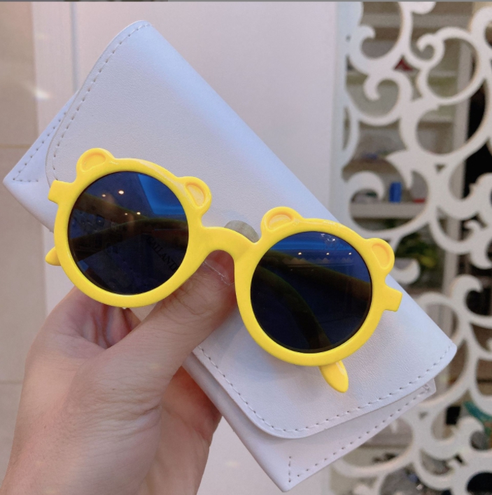 Wholesale Kids Sunglasses Cartoon Shape Girls Boy Children Sun Glasses Round Street Beat Eyeglasses Cute Baby Shades Eyewears Z260305