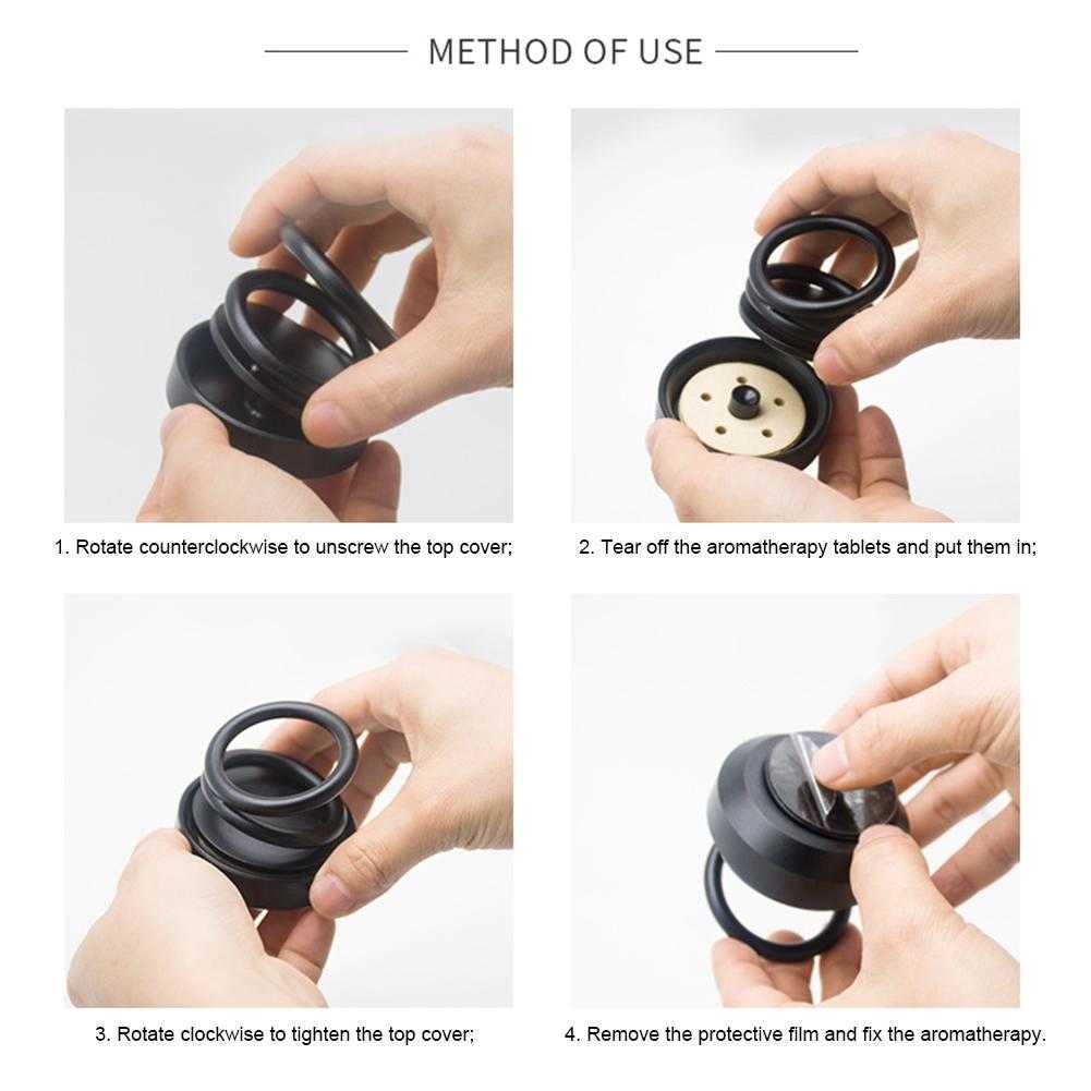 Home Gift Scent Ornament Fragrance Office Decoration Rotating Designed Double Ring Air Freshener Perfume Fashion New Arrive Car