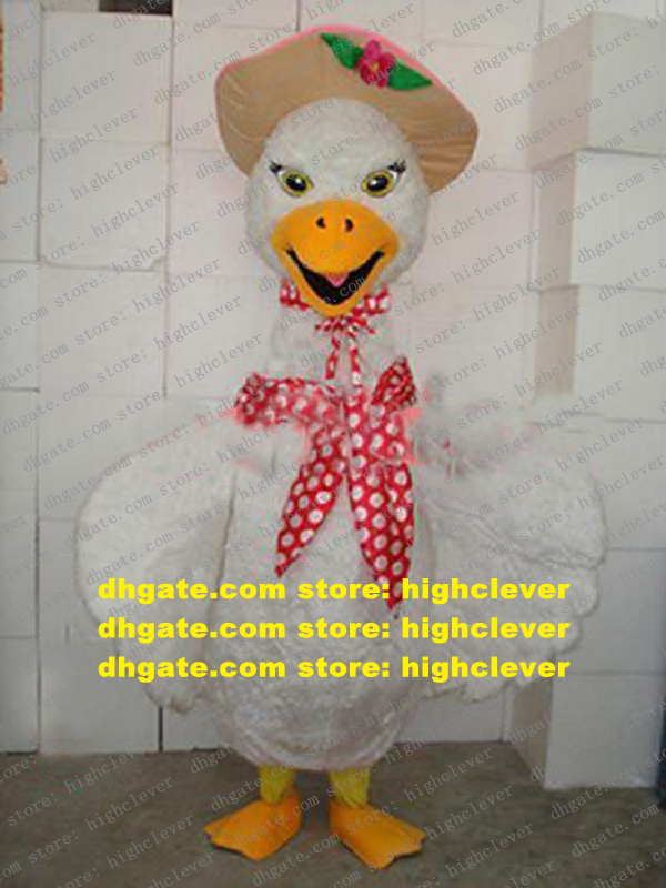 Newly White Goose Swan Mascot Costume Mascotte Cygnus Geese With Red Whites Spot Scarves Yellow Bright Eyes Adult No.735 Free Ship, Red;yellow
Newly White Goose Swan Mascot Costume Mascotte Cygnus Geese With Red Whites Spot Scarves Yellow Bright Eyes Adult No.735 Free Ship, Red;yellow