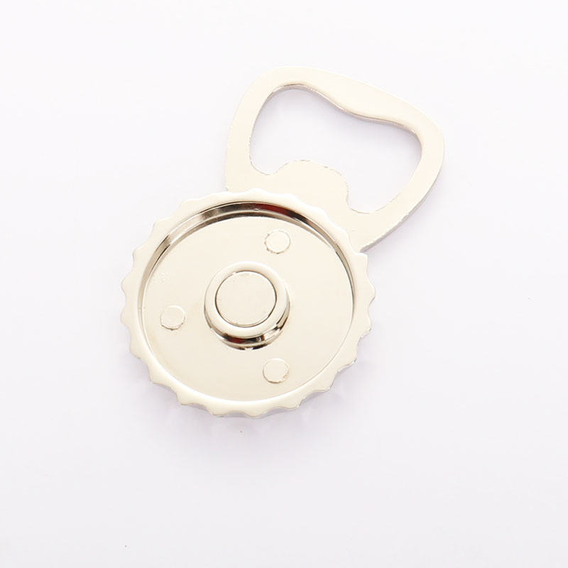 Personalized Bottle Cap-Shaped Opener Sublimation Fridge Magnet Zinc Alloy Blank DIY Wine Openers Festival Party Beer Corkscrew