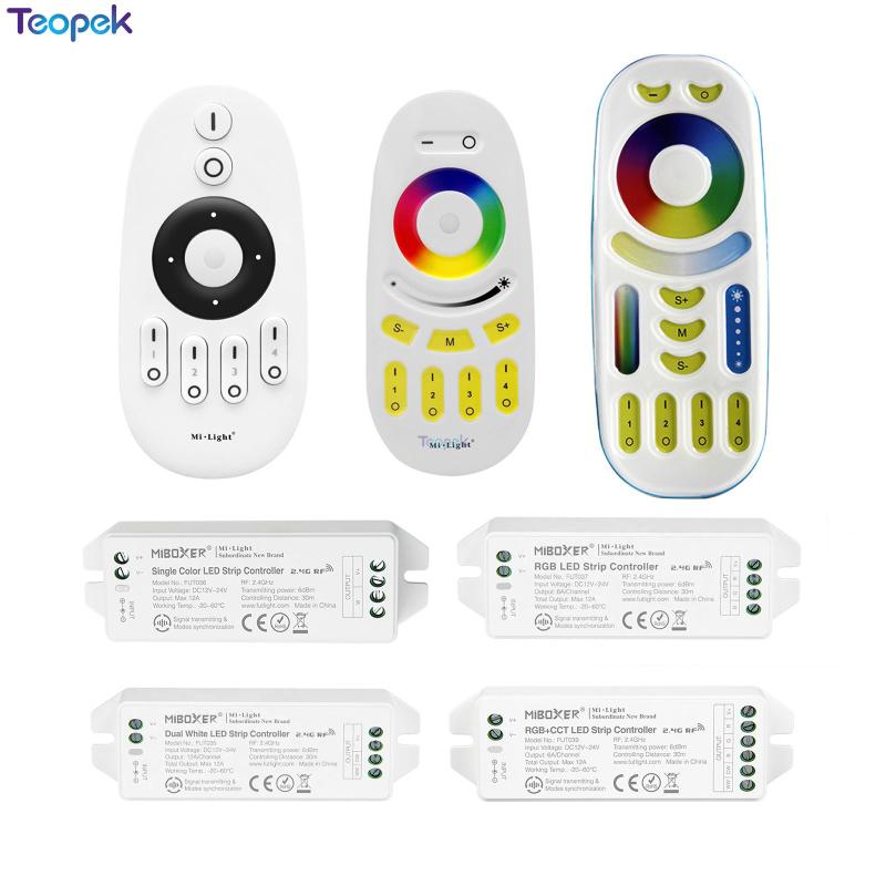 MiBoxer Upgraded LED Controller 12-24V 2.4G RF Remote / WiFi APP Control For Single Color RGBW RGB CCT Strip Controllers
MiBoxer Upgraded LED Controller 12-24V 2.4G RF Remote / WiFi APP Control For Single Color RGBW RGB CCT Strip Controllers