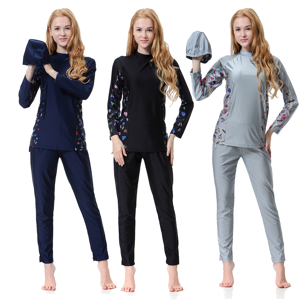 Muslim Swimwear Modest Arab Islamic Women High Elastic Burkini Bathing Suit Swim Surf Wear Sport 3 Pieces Traditional Swimsuit
Muslim Swimwear Modest Arab Islamic Women High Elastic Burkini Bathing Suit Swim Surf Wear Sport 3 Pieces Traditional Swimsuit