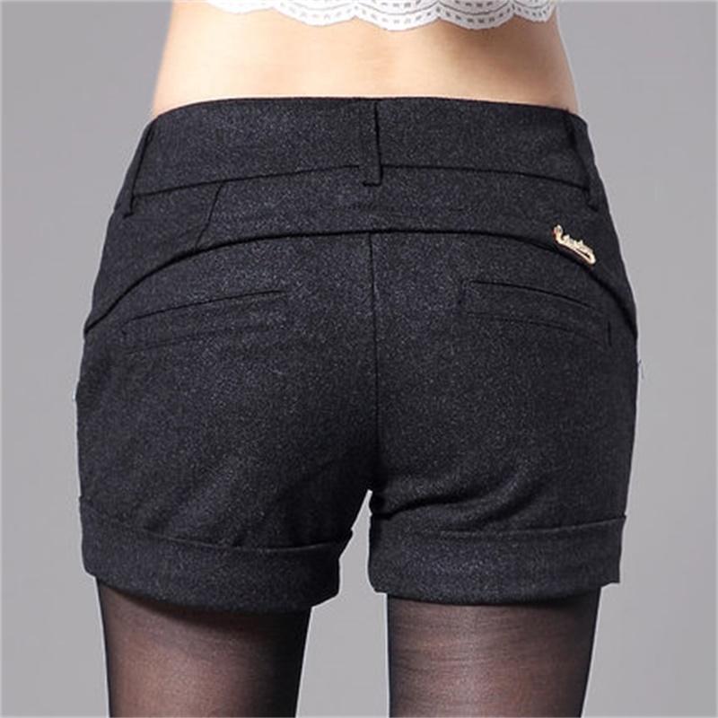 Women's Autumn And Winter Casual Loose A Shorts Large Size High Waist Wide Leg Wild Boots