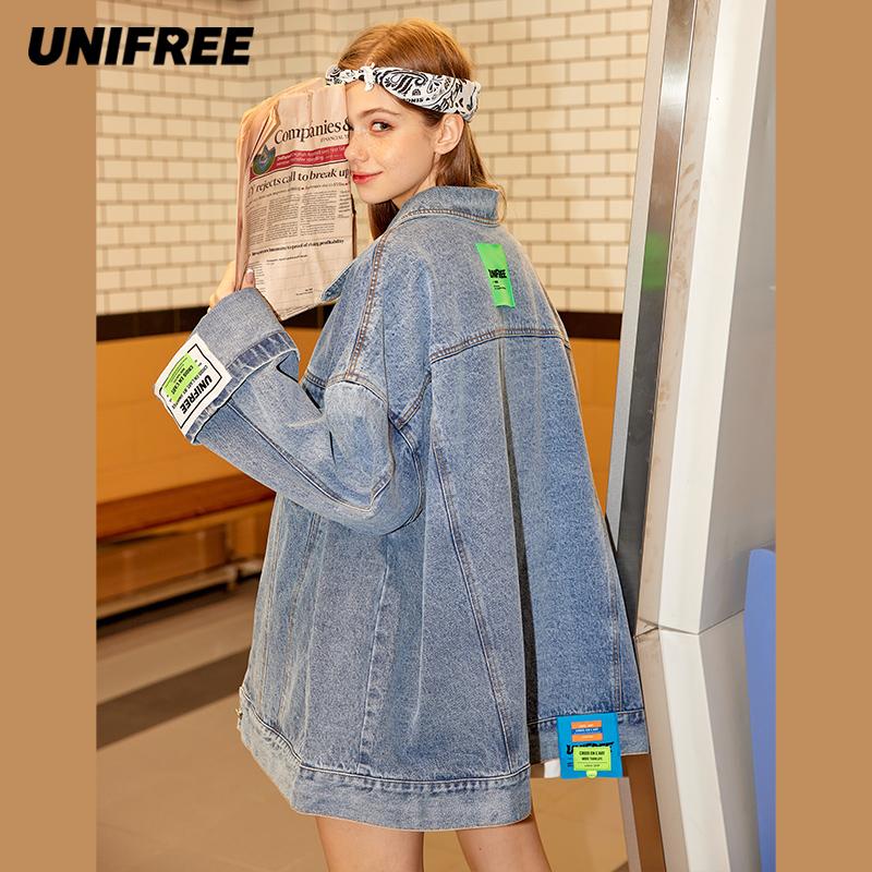 Women' Jackets UNIFREE Women 2021 Spring Outwear Denim Coat Solid Turn Down Collar Cotton Jacket For Female, Blue
Women' Jackets UNIFREE Women 2021 Spring Outwear Denim Coat Solid Turn Down Collar Cotton Jacket For Female, Blue