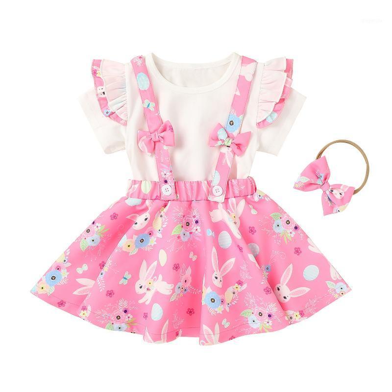 Summer Easter Kids Baby Girls 12M-5T Clothes Set Short Sleeves Cartoon Printed Shirt Strap Skirt Clothing Sets, White
Summer Easter Kids Baby Girls 12M-5T Clothes Set Short Sleeves Cartoon Printed Shirt Strap Skirt Clothing Sets, White