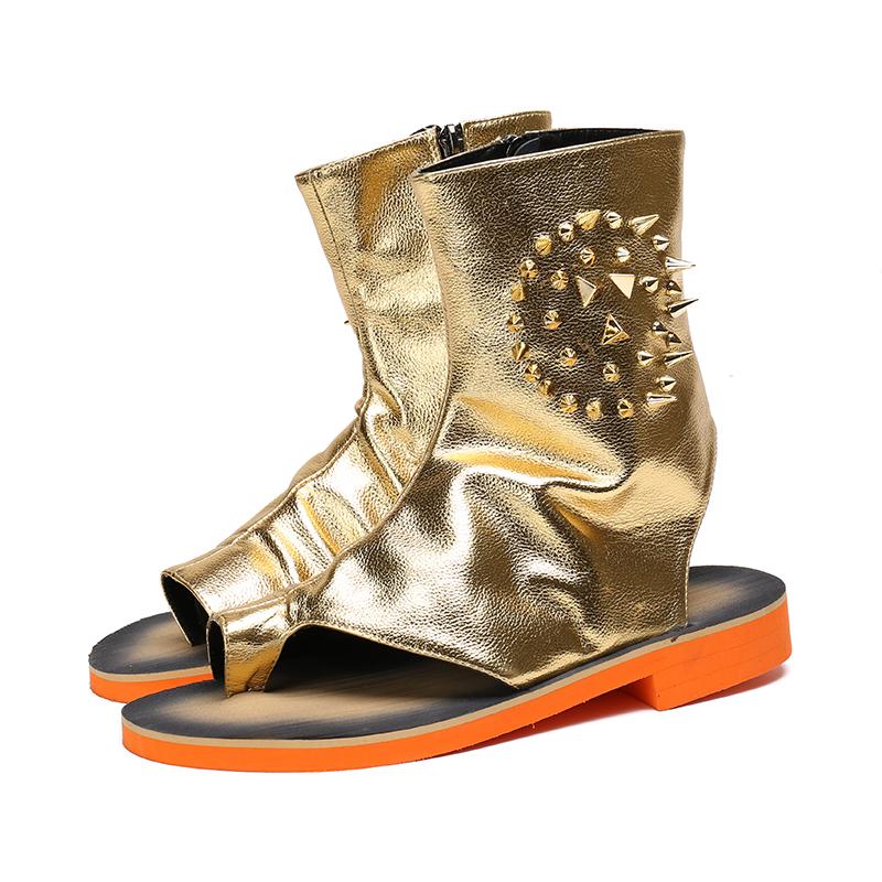 Mabaiwan Fashion Punk Style Men Sandals Summer Leather Gladiator Flats Gold Rivet Slipper Shoes Men Handmade Ankle Boots 38-46, Black
Mabaiwan Fashion Punk Style Men Sandals Summer Leather Gladiator Flats Gold Rivet Slipper Shoes Men Handmade Ankle Boots 38-46, Black