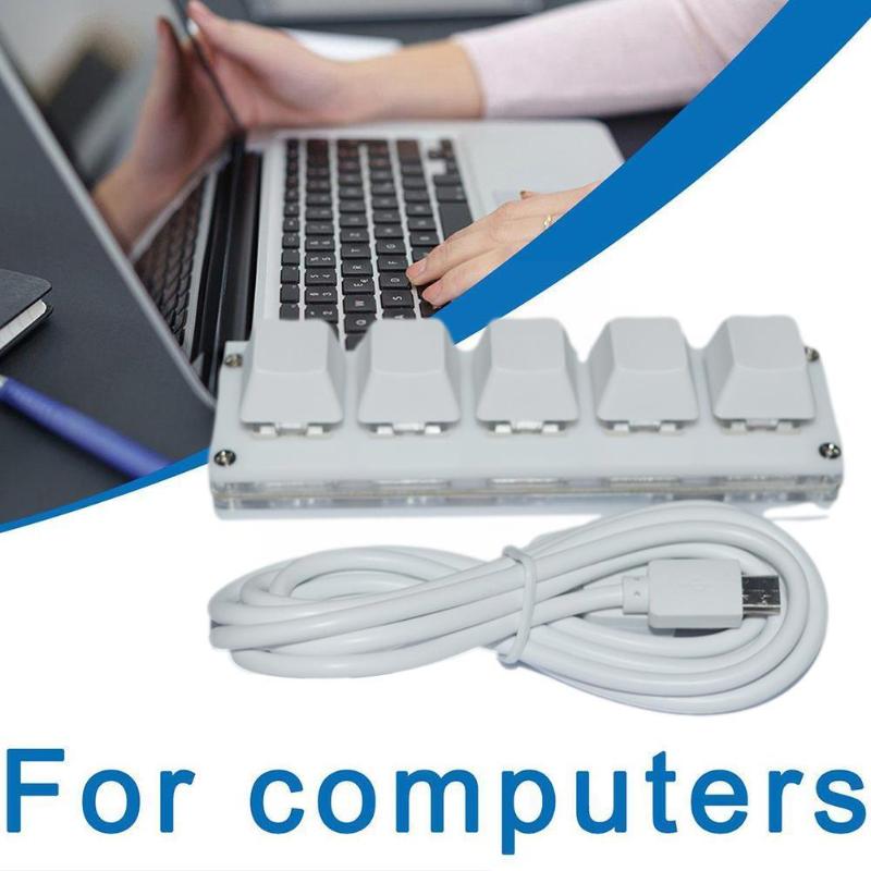 Keyboards Backlight 5-key Custom KeypadWith USB Data Cable Laptop Color Be Keyboard Accessories Switched Computer Can M2M3