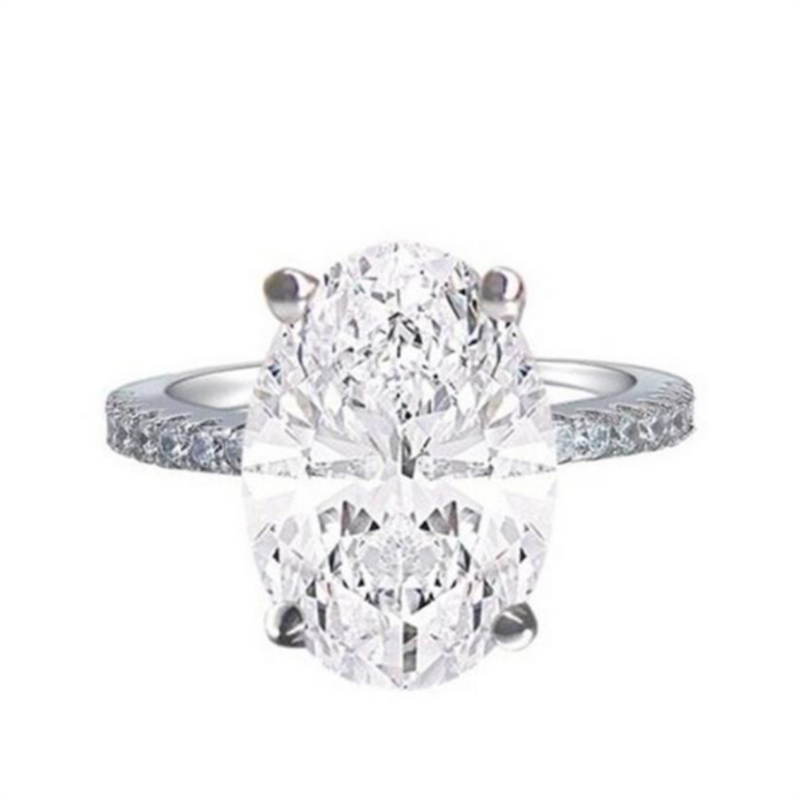 Handmade Female Lab Diamond cz Ring 925 sterling silver Engagement Wedding band Rings for Women Bridal Moissanite Party Jewelry