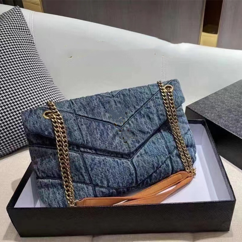 Designers Women Washed Denim Bag LOULOU Fashion Classic Large-capacity Jeans Shoulder Messenger Shopping Bags Handbag Purse Chain Cowboy Crossbody, Blue
Designers Women Washed Denim Bag LOULOU Fashion Classic Large-capacity Jeans Shoulder Messenger Shopping Bags Handbag Purse Chain Cowboy Crossbody, Blue