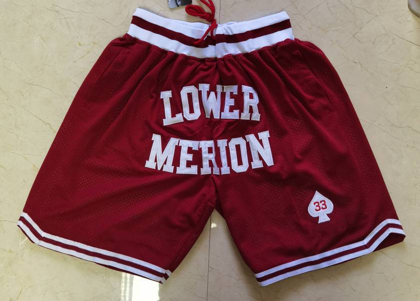 #33 Lower Merion Basketball Short Stitched High School Lower Merion Red Pocket Shorts
#33 Lower Merion Basketball Short Stitched High School Lower Merion Red Pocket Shorts