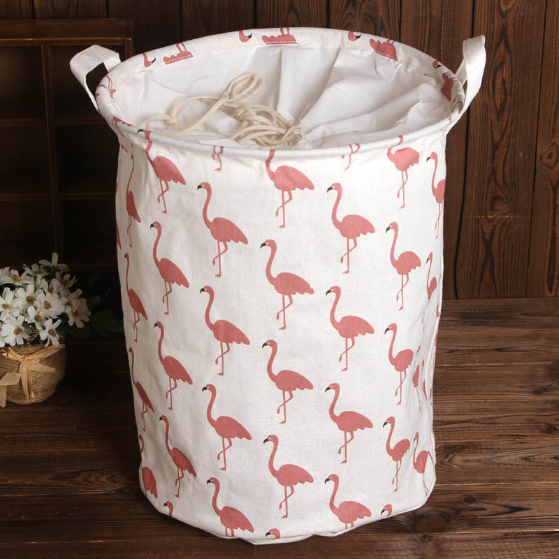 Beam port dust-proof Dirty clothes basket Storage barrels Toy storage baskets Collapsible Cotton and linen waterproof