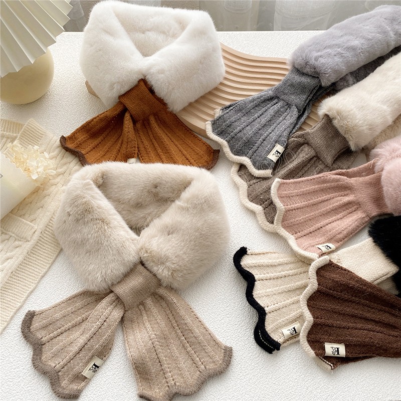 Women Winter Warm Scarf Fashion Plush Knitted Cross Scarves Soft Skin Friendly Imitation Fur Scarves Shawl Warm Supplies
Women Winter Warm Scarf Fashion Plush Knitted Cross Scarves Soft Skin Friendly Imitation Fur Scarves Shawl Warm Supplies