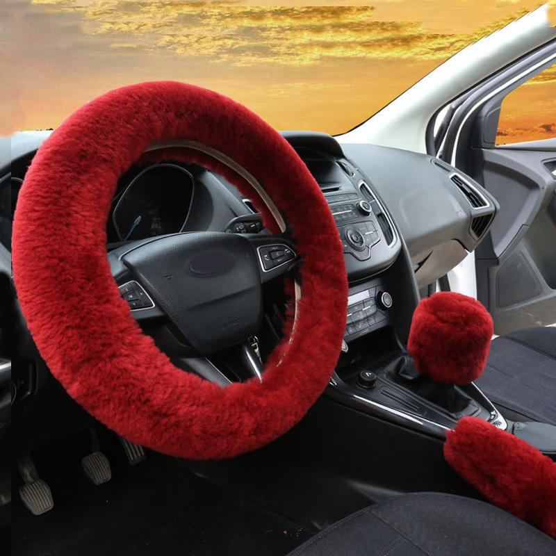 Steering Wheel Covers 3pcs Fluffy Plush Cover Set Soft Imitation Handbrake Gear Shift Car Accessories
Steering Wheel Covers 3pcs Fluffy Plush Cover Set Soft Imitation Handbrake Gear Shift Car Accessories