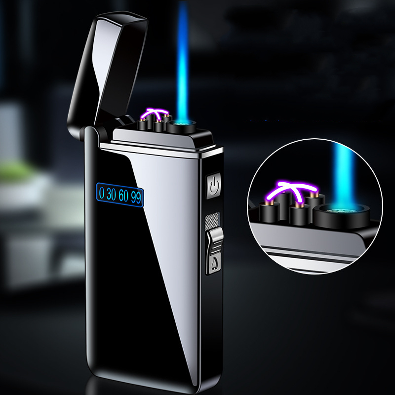 New Windproof Metal USB Torch Lighter Jet Turbo Dual Arc LED Lighters Butane Gas Pipe Cigar Powerful Outdoor Spray Gun Lighter 
New Windproof Metal USB Torch Lighter Jet Turbo Dual Arc LED Lighters Butane Gas Pipe Cigar Powerful Outdoor Spray Gun Lighter