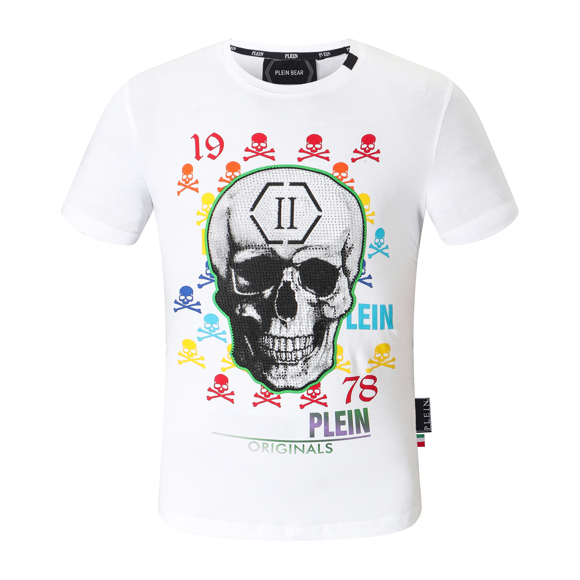 PLEIN BEAR T SHIRT Mens Designer Tshirts Rhinestone Skull Men T-shirts Classical High Quality Hip Hop Streetwear Tshirt Casual Top Tees PB 16555, Black
PLEIN BEAR T SHIRT Mens Designer Tshirts Rhinestone Skull Men T-shirts Classical High Quality Hip Hop Streetwear Tshirt Casual Top Tees PB 16555, Black