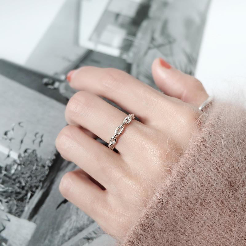 Cluster Rings YAOLOGE 925 Sterling Silver Creative Chain Hollow Wedding Ring Women's Geometric Handmade Finger Jewelry, Golden;silver
Cluster Rings YAOLOGE 925 Sterling Silver Creative Chain Hollow Wedding Ring Women's Geometric Handmade Finger Jewelry, Golden;silver
