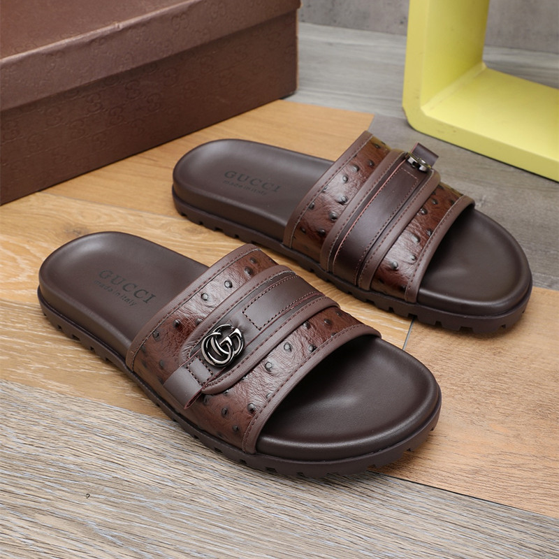 Fashion slippers leather material sandals non-slip beach large size men's shoes factory direct sales, Black
Fashion slippers leather material sandals non-slip beach large size men's shoes factory direct sales, Black
