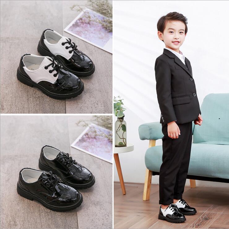 New Boys Shoes School Black Party Shoe For Kids Autumn Fashion Patent Leather Dance breathable British Children casual lace-up Teens Shoes, 301
New Boys Shoes School Black Party Shoe For Kids Autumn Fashion Patent Leather Dance breathable British Children casual lace-up Teens Shoes, 301