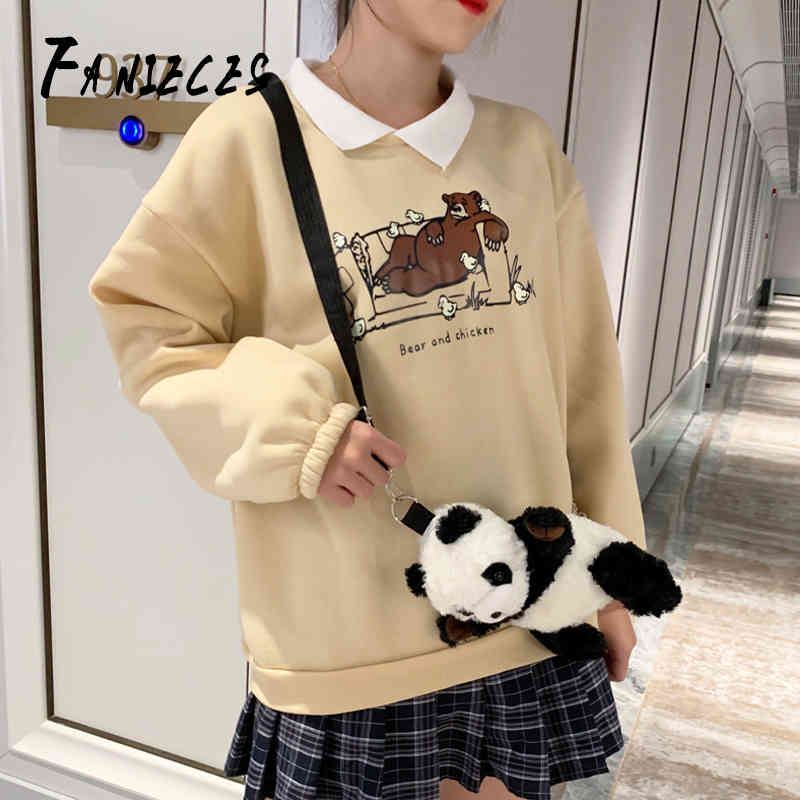 INS fashion Thick Sweatshirt Harajuku Cute bear Print Casual Fun Long Sleeve Loose Fashion Ulzzang tops poleron mujer 210520, Red
INS fashion Thick Sweatshirt Harajuku Cute bear Print Casual Fun Long Sleeve Loose Fashion Ulzzang tops poleron mujer 210520, Red