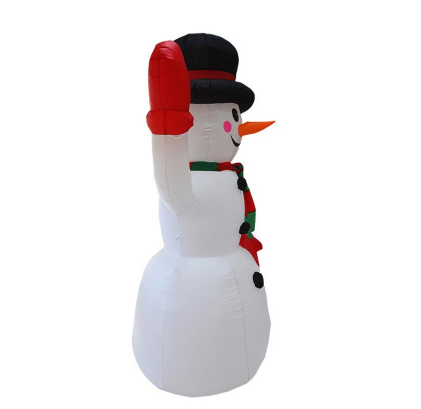 Glowing Huge Christmas Inflatable Snowman Campfire Camping LED Lights Outdoor Indoor Lighted for Holiday Decoration Lawn Yard Deco3516082