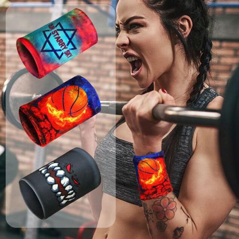 Wrist Support Colorful Print Unisex Sports Wristband Yoga Thin Breathable Basketball Fitness Badminton Quick-drying Protector, Black;red
Wrist Support Colorful Print Unisex Sports Wristband Yoga Thin Breathable Basketball Fitness Badminton Quick-drying Protector, Black;red