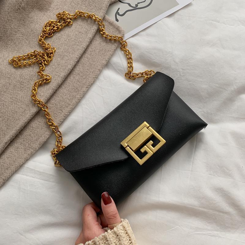 France Handbag Women Solid Leather Chain Bag Girl Crossbody Designer Button Clutch Woman Fashion Shoulder Ladies Bags, Black
France Handbag Women Solid Leather Chain Bag Girl Crossbody Designer Button Clutch Woman Fashion Shoulder Ladies Bags, Black