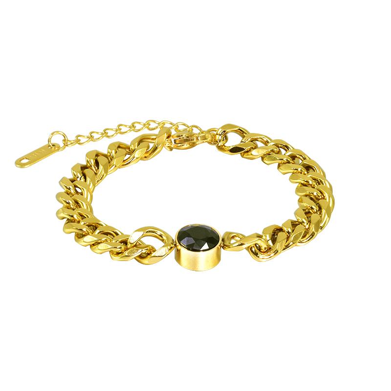 Bangle Luxury Woman Jewelry Fashion Cool Clavicle Chain Stainless Titanium Steel Black Stone Personalized Bracelets African Dub
Bangle Luxury Woman Jewelry Fashion Cool Clavicle Chain Stainless Titanium Steel Black Stone Personalized Bracelets African Dub