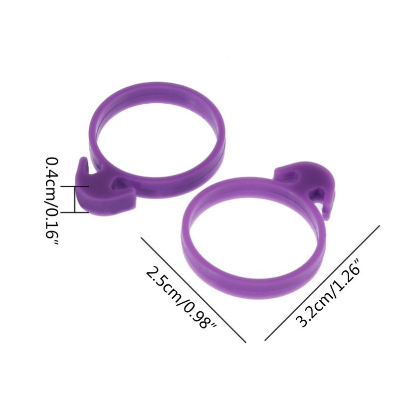 10Pcs Silicone Sealing Circle Clip Icing Zak Gesp Belt Cream Spuitzak Ties Tas Cake Baking Decor Assistance Tool Fixed Clip