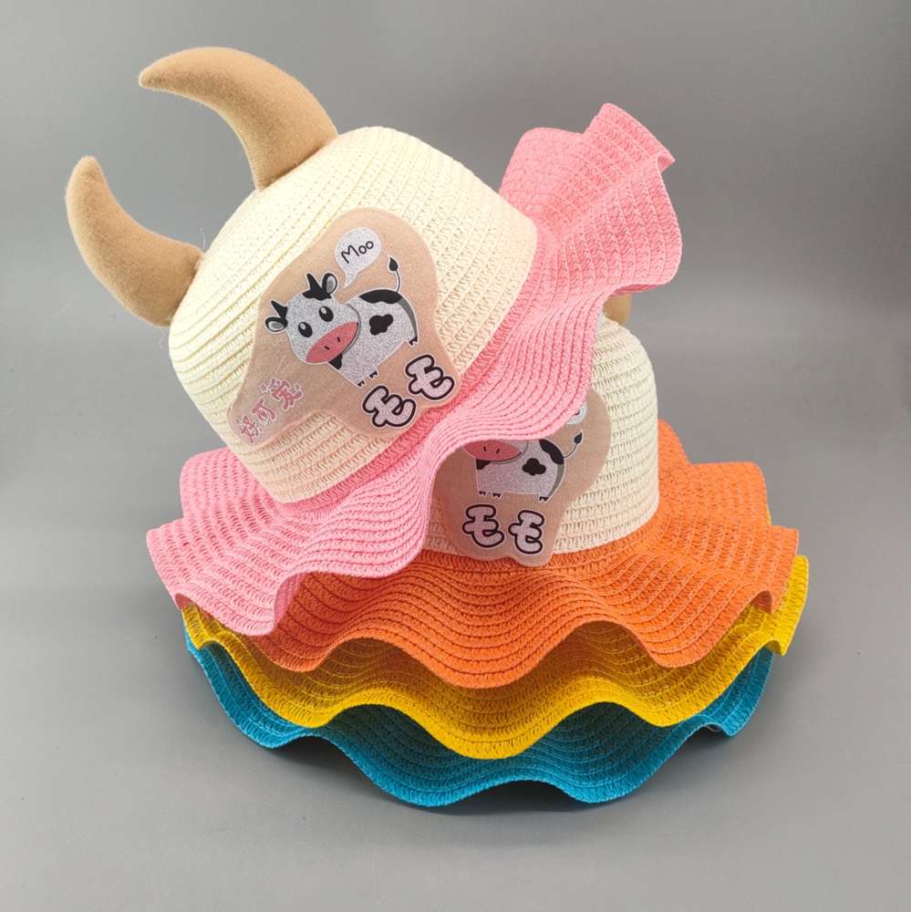 Summer children's sun hat wave horn protection straw Beach Outdoor foldable men's and girls', Yellow
Summer children's sun hat wave horn protection straw Beach Outdoor foldable men's and girls', Yellow