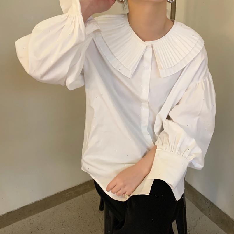 korean style women shirt elegant white femme autumn chic blouses long sleeve lapel loose doll blusas
korean style women shirt elegant white femme autumn chic blouses long sleeve lapel loose doll blusas