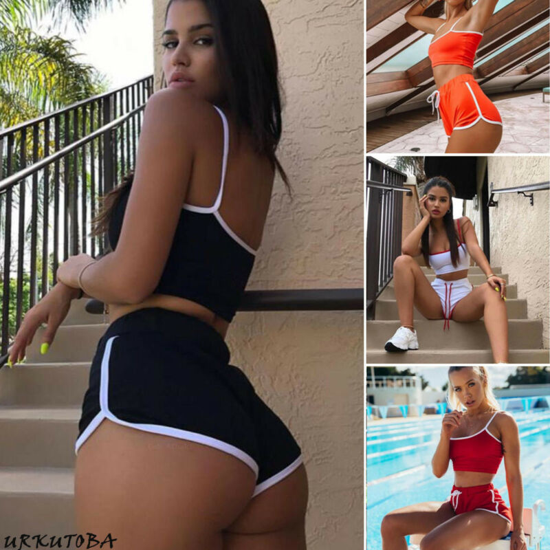 Summer Outfits for 2 Piece Tracksuit Set Fashion Side Stripe Tank Top and Short Pant Suit Crop Top Vest Sexy Hot pant Clothes, Black
Summer Outfits for 2 Piece Tracksuit Set Fashion Side Stripe Tank Top and Short Pant Suit Crop Top Vest Sexy Hot pant Clothes, Black