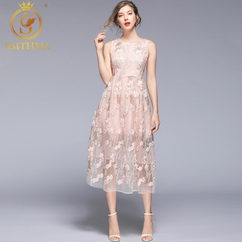 High Quality Runway Womans Sleeveless Summer Dress Floral Mesh Embroidery Calf Length Elegant Party Vestidos 210520, Photo color
High Quality Runway Womans Sleeveless Summer Dress Floral Mesh Embroidery Calf Length Elegant Party Vestidos 210520, Photo color