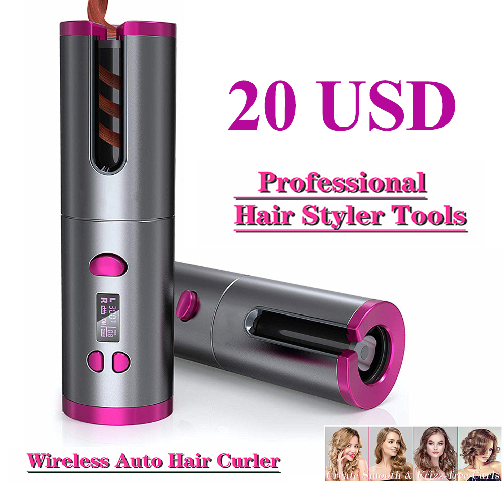 Automatic Hair Curler Auto Ceramic Wireless Curling Iron Hair Waver Tongs Beach Waves Iron Curling Wand Air Curler USB Cordless
Automatic Hair Curler Auto Ceramic Wireless Curling Iron Hair Waver Tongs Beach Waves Iron Curling Wand Air Curler USB Cordless