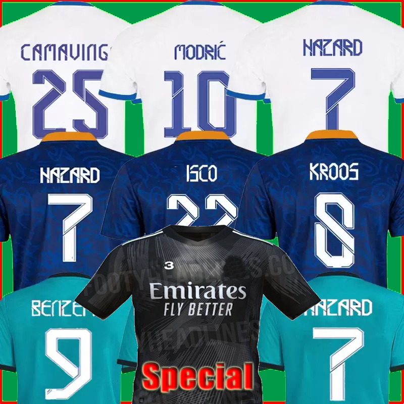 21 22 BENZEMA soccer jerseys football shirt CAMAVINGA MADRIDS ALABA HAZARD ASENSIO MODRIC MARCELO VALVERDE REAL camiseta men + kids 2021 2022 kits Special black, Kids home
21 22 BENZEMA soccer jerseys football shirt CAMAVINGA MADRIDS ALABA HAZARD ASENSIO MODRIC MARCELO VALVERDE REAL camiseta men + kids 2021 2022 kits Special black, Kids home