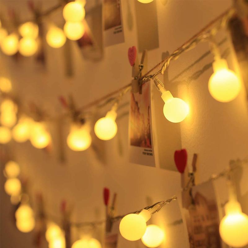 Night Lights 6M LED String Light Ball Shaped Warm White Strip Wedding Christmas Party Wall Hanging Lighting Decoration 8 Flash Modes
Night Lights 6M LED String Light Ball Shaped Warm White Strip Wedding Christmas Party Wall Hanging Lighting Decoration 8 Flash Modes