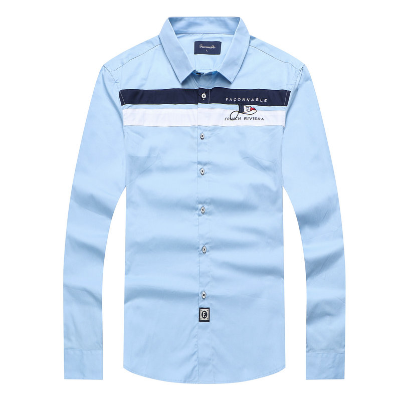 2021 NEW Men cotton long sleeve shirt Faconnable brand design Male camisa blouse shirts masculina homme men's striped Social shirts TO XXL, Sky blue
2021 NEW Men cotton long sleeve shirt Faconnable brand design Male camisa blouse shirts masculina homme men's striped Social shirts TO XXL, Sky blue