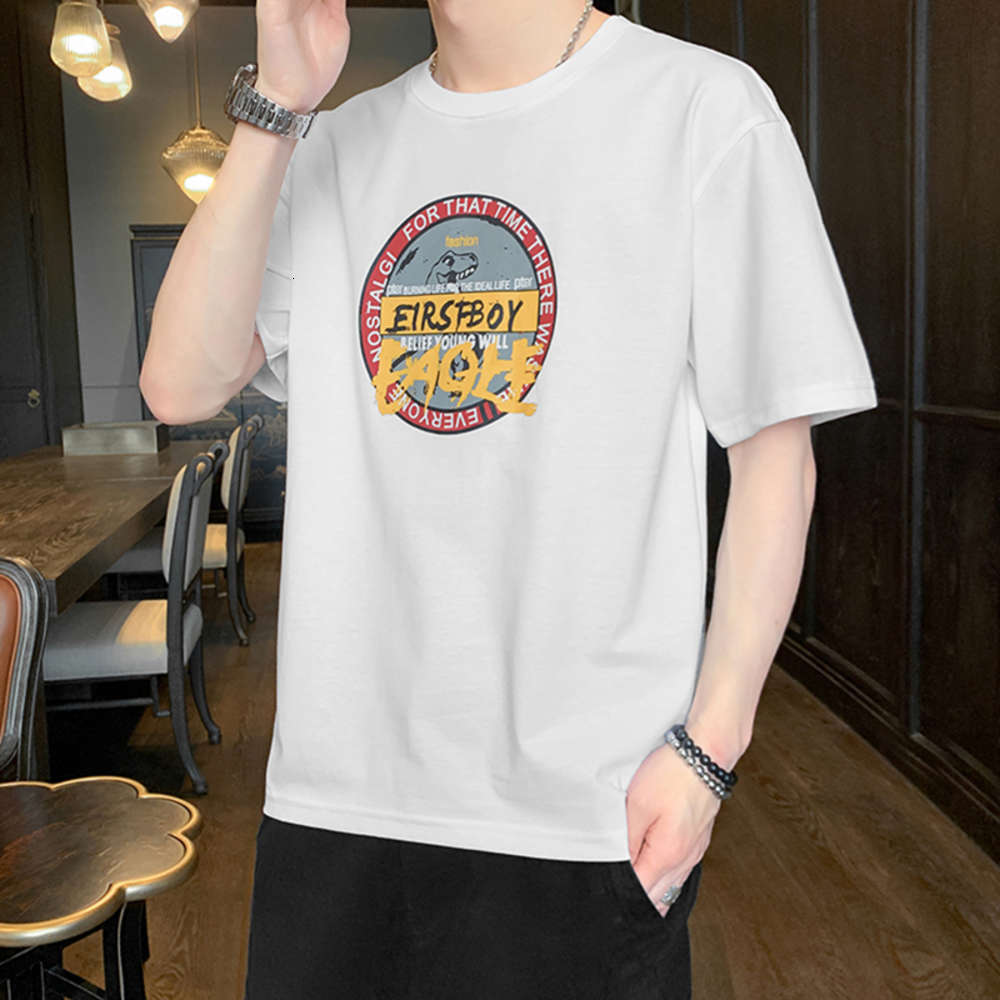 t shirtShort t-shirt men's 2021 base shirt Korean loose round neck top color matching summer half sleeve trend, White;black
t shirtShort t-shirt men's 2021 base shirt Korean loose round neck top color matching summer half sleeve trend, White;black